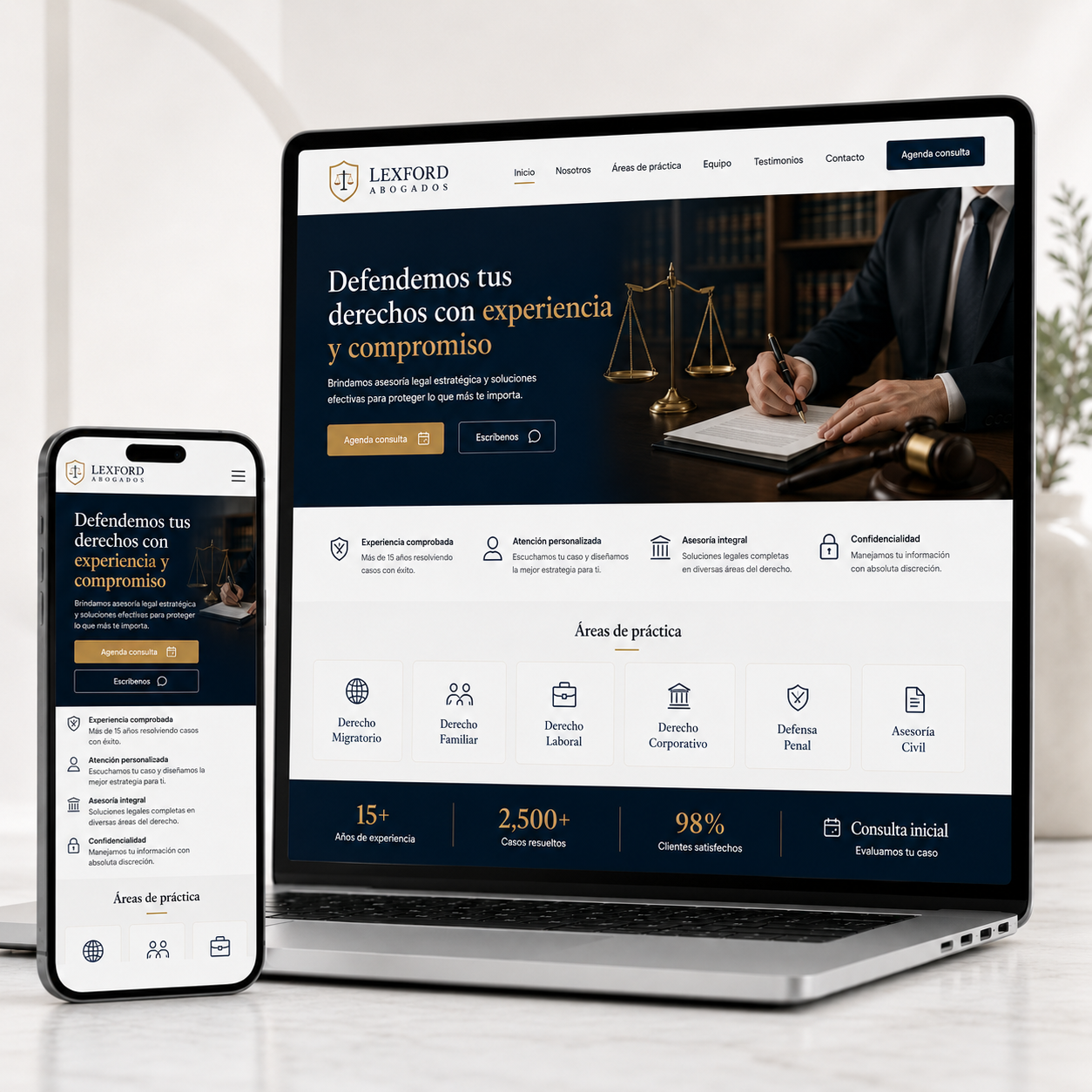 Diseño web para Abogados