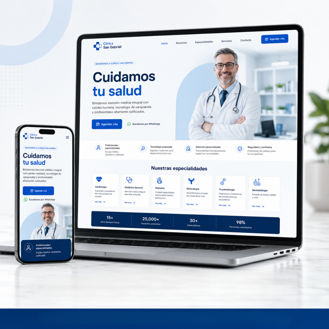 Diseño web para Clínicas