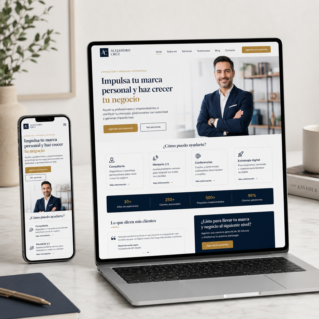Diseño web para Marca Personal